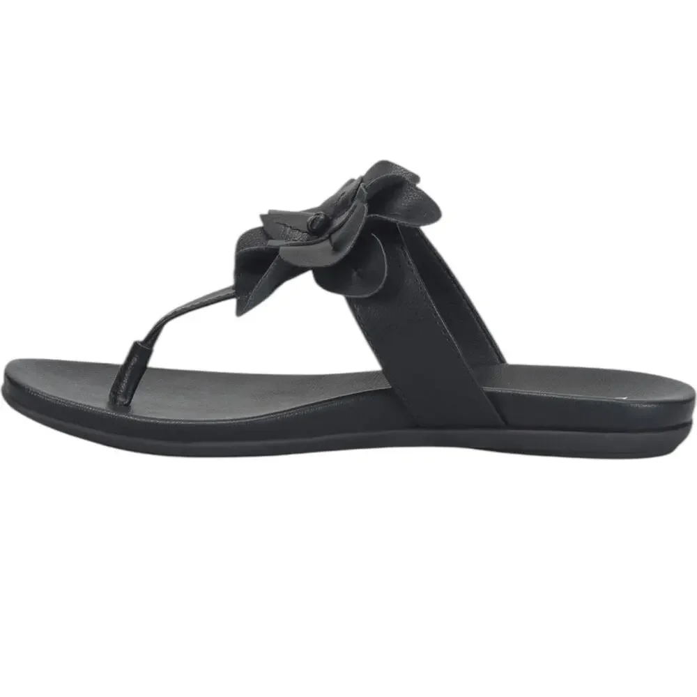BOC BY BORN Kendal Floral Appliqué Sandal Black Size 7 - Picture 3 of 7